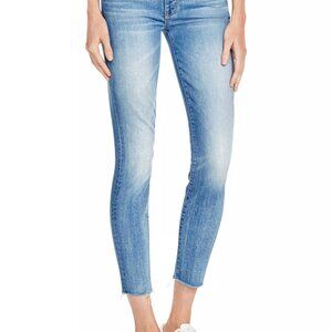 Mother Denim Looker ankle fray 24 birds of paradise